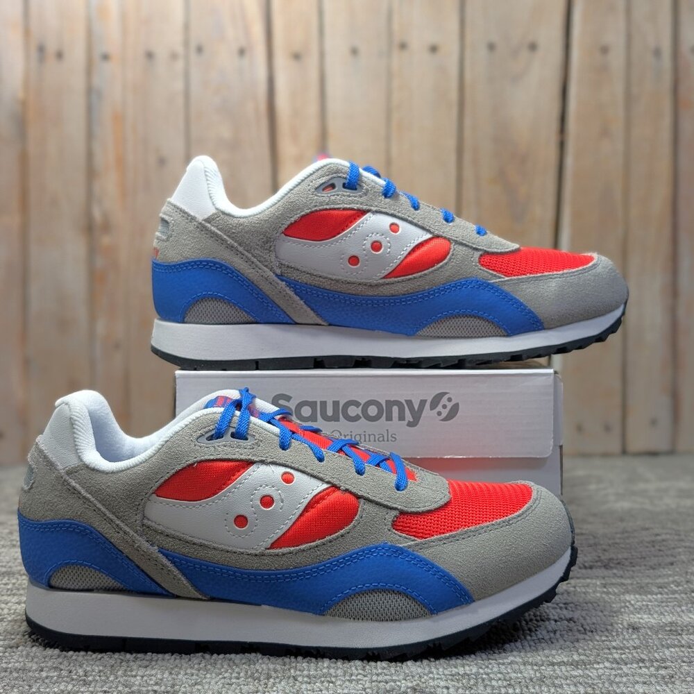 Saucony Shadow 6000 'Grey Blue Red' - Size 6.5 Men/8 Women